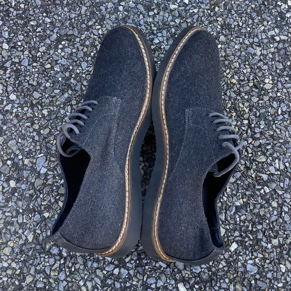 The Rail Men's Charcoal Gray Wool Blend Casual Dress Shoes‎ Size 41 (8)